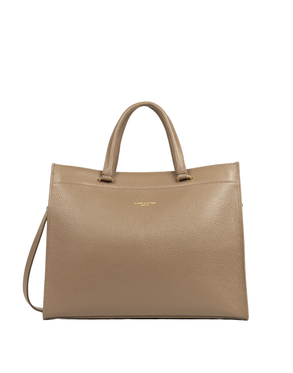 Sac cabas quotidien double Lancaster Foulonné Taupe