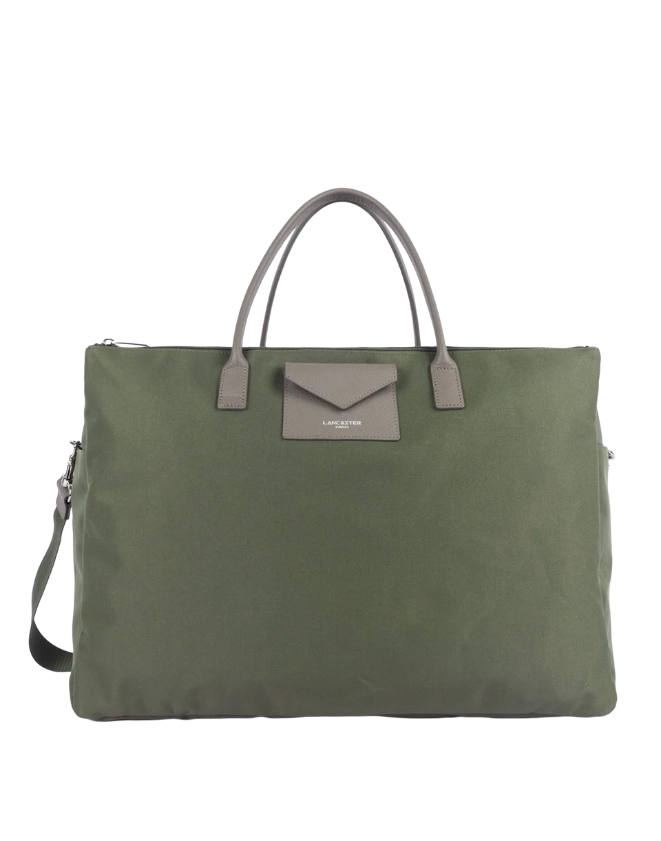 LANCASTER Smart KBA Borsa da Viaggio Kaki-Taupe