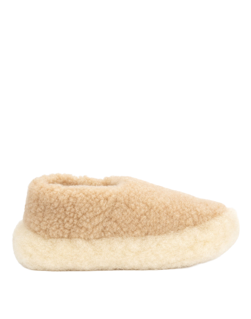 COLDBREAKER Pantofole Siberia in Lana Merino Beige