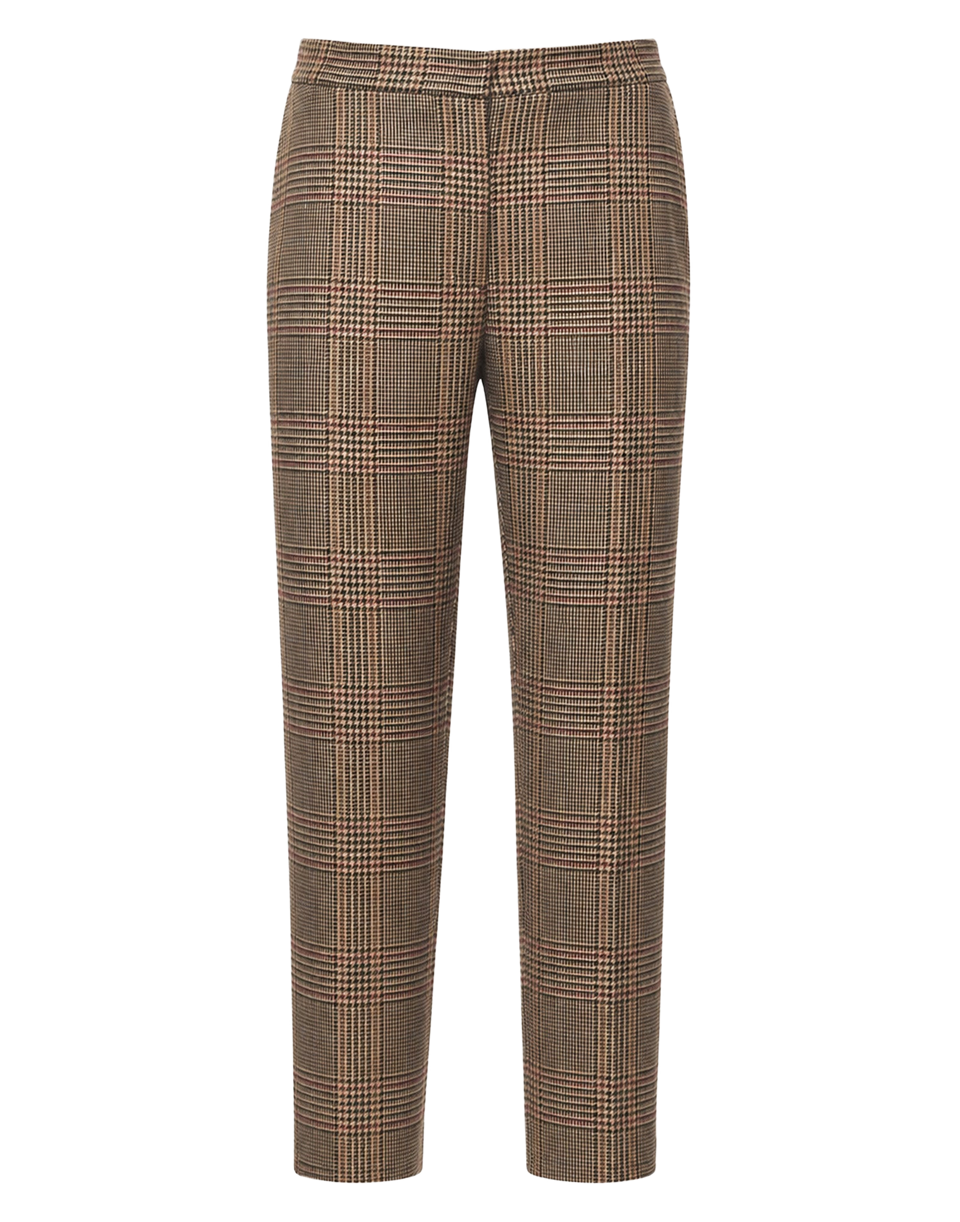 DOUUOD Pantalon cigarette en Prince de Galles