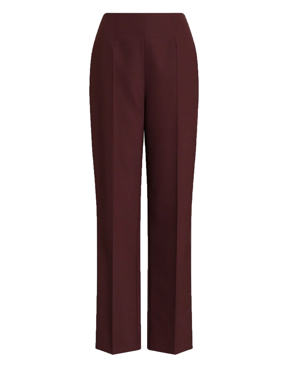 ALBERTA FERRETTI Pantaloni Classici a Gamba Dritta Bordeaux