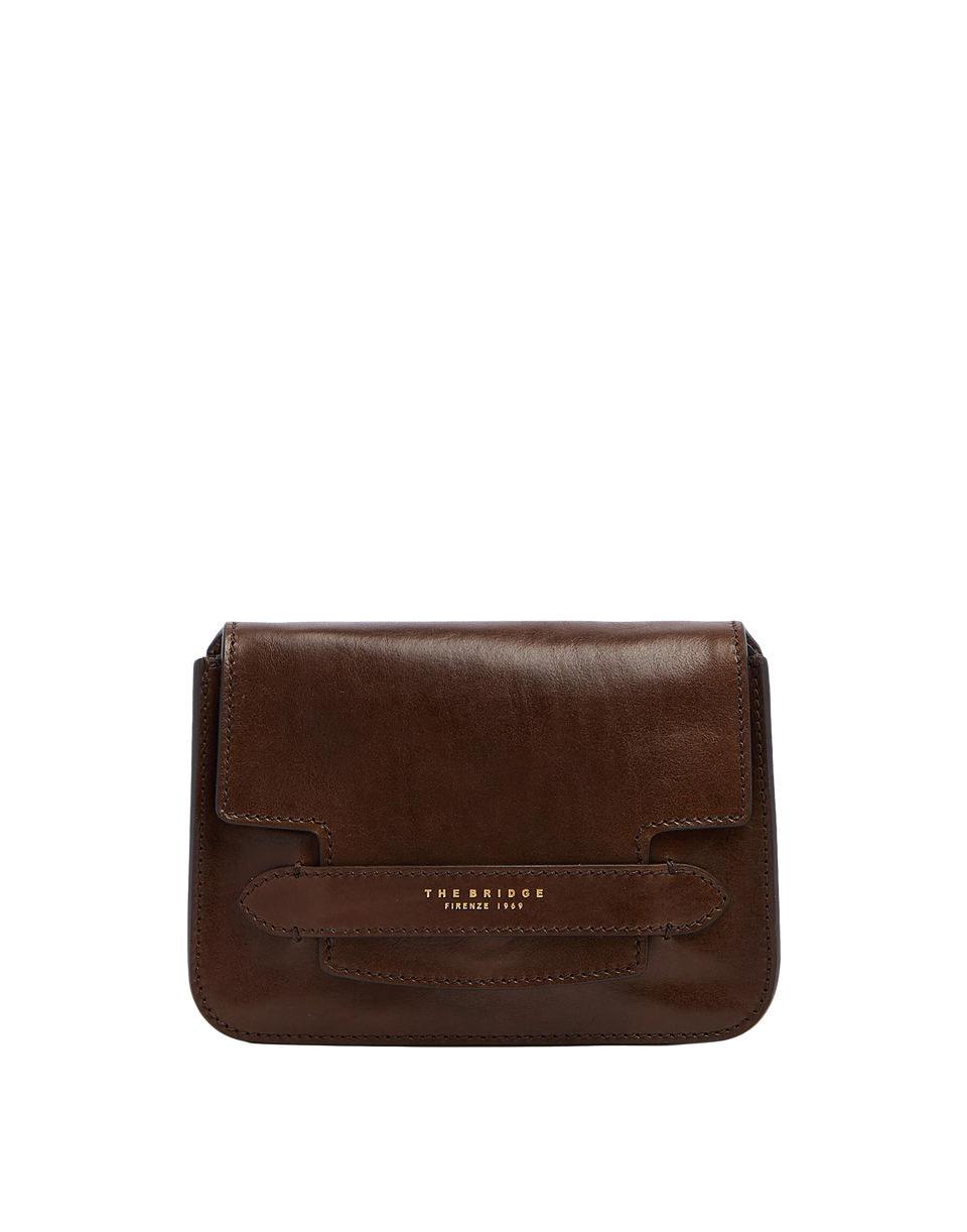 THE BRIDGE Borsa Lucrezia in Pelle Moka