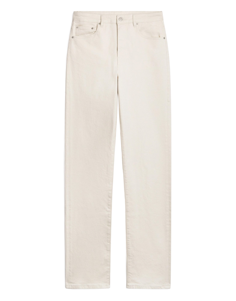 VANESSA BRUNO Pantaloni a Gamba Dritta in Cotone Écru