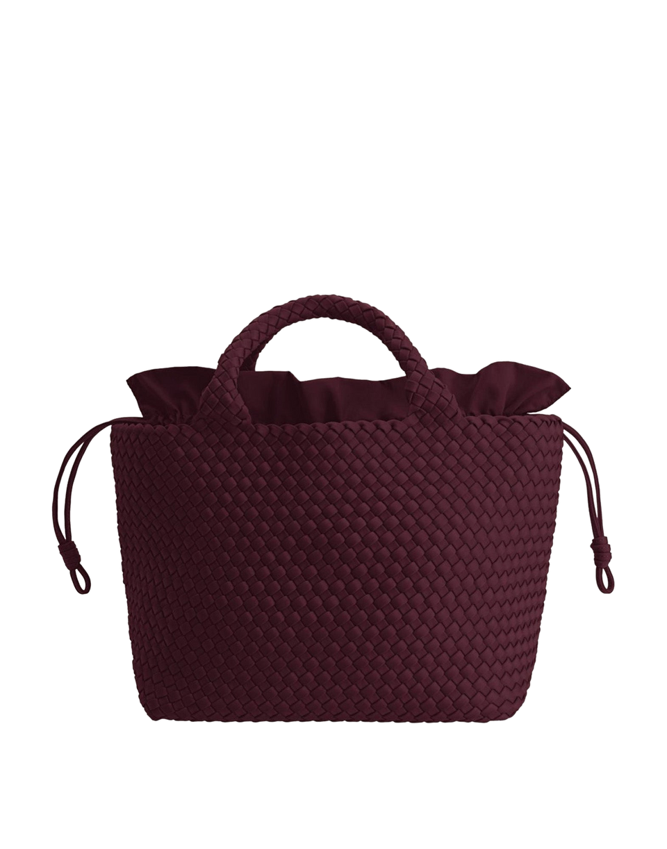 MARREA Borsa a Mano Medium in Neoprene Intrecciato Chianti Crush