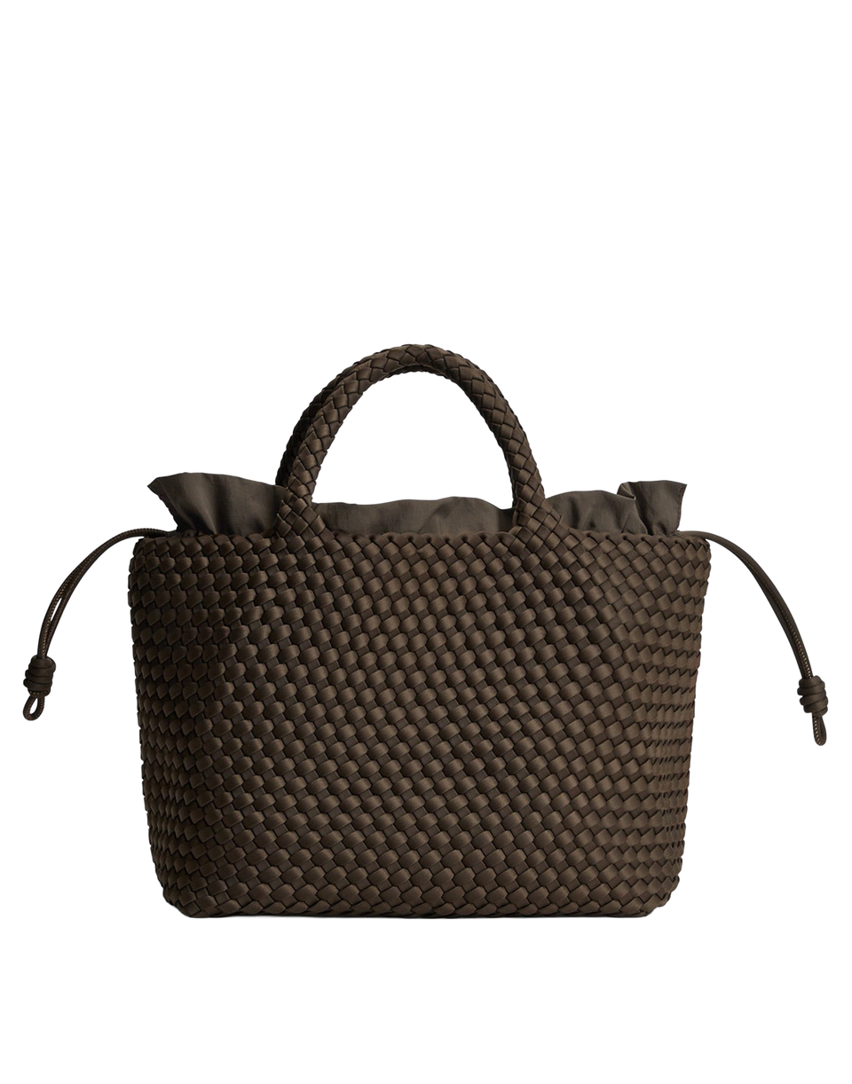 MARREA Borsa a Mano Medium in Neoprene Intrecciato Espresso Yourself