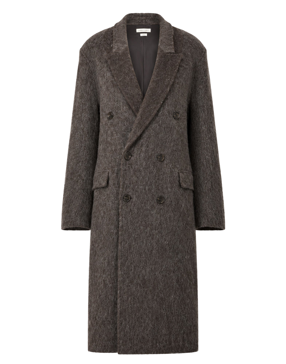 LAURENCE BRAS Cappotto Lord Doppiopetto Marrone Scuro