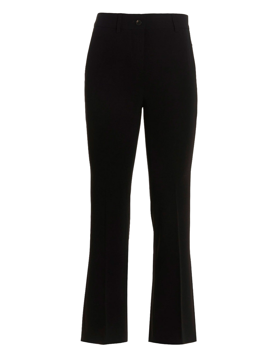 ALBERTO BIANI Pantaloni a Trombetta in Cady Nero