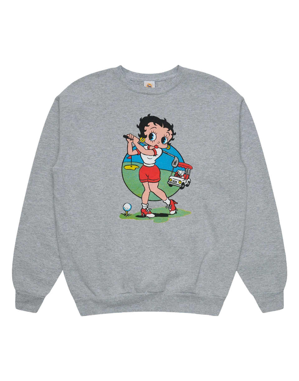 WILD DONKEY Felpa Girocollo Betty Swing Grigio Mélange