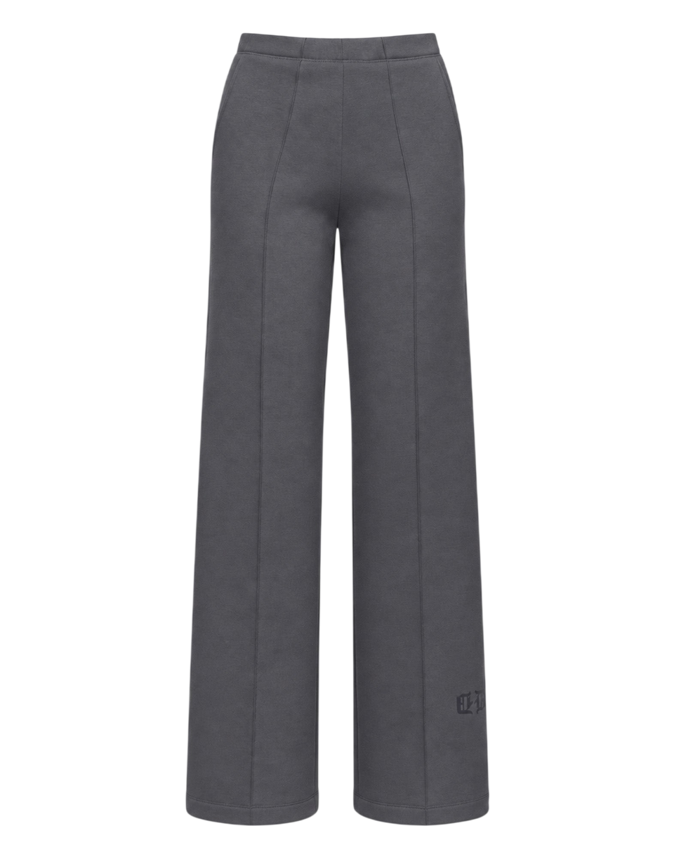 DOUUOD Pantalone Flare in Felpa Soft con Tasche alla Francese Grigio