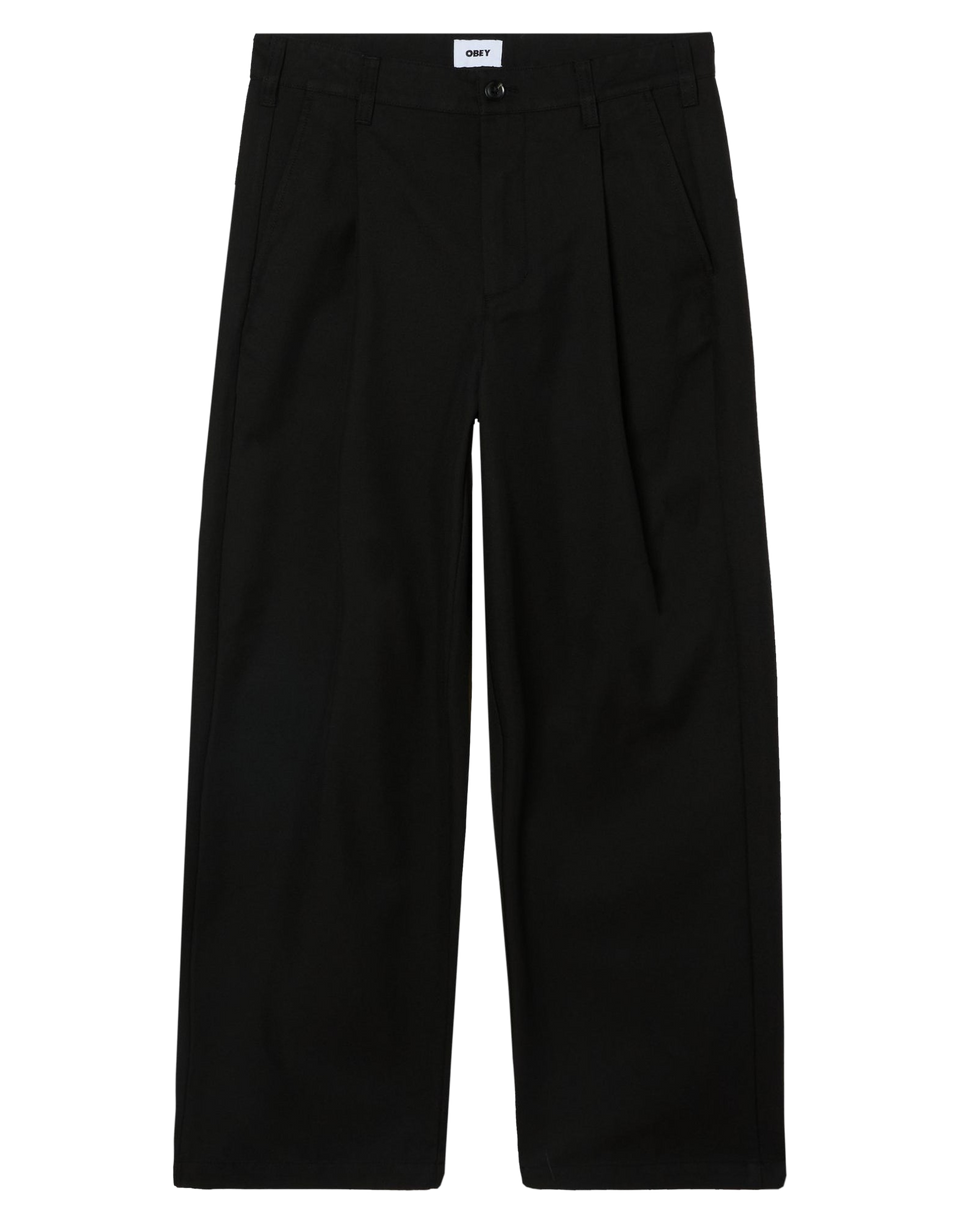 OBEY Pantaloni Dean con Pinces Nero