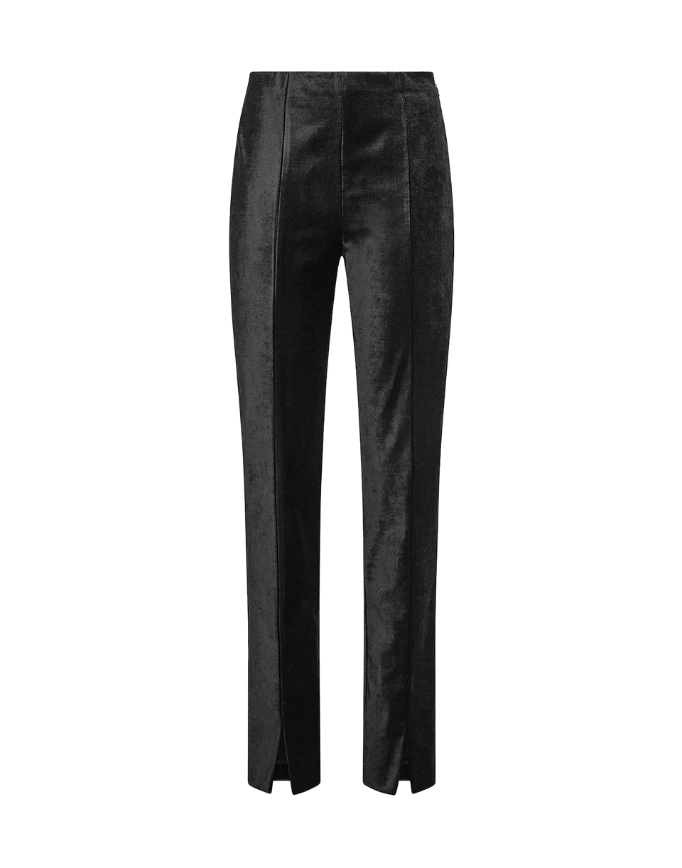 FORTE FORTE Pantalon taille haute en velours de coton et viscose