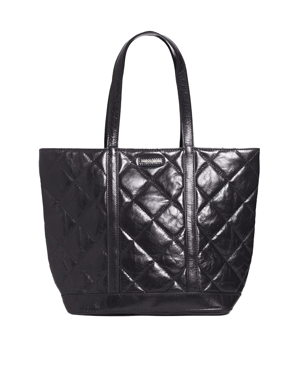 VANESSA BRUNO Cabas Moyen en Cuir Noir