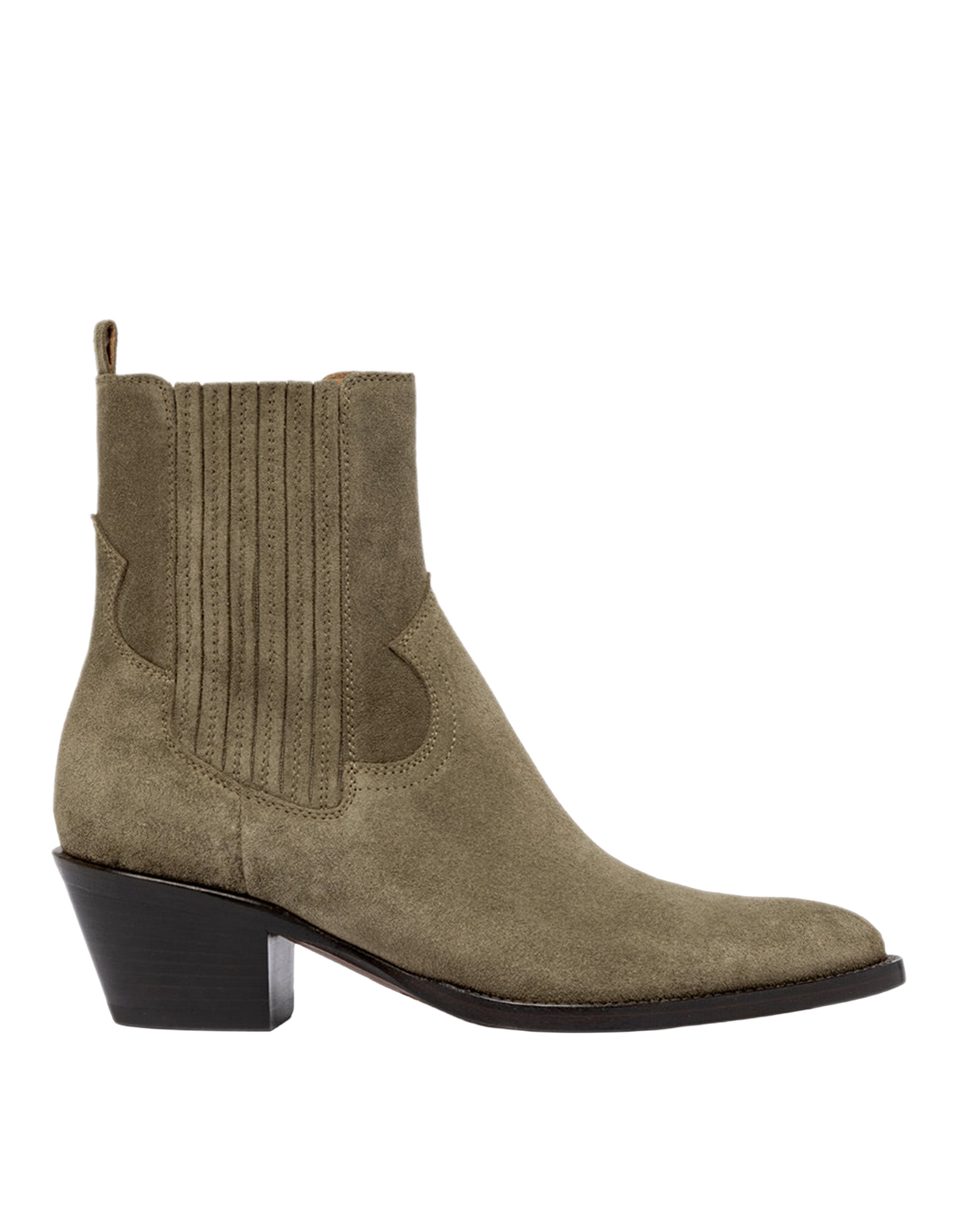 BUTTERO Stivaletto Annie in Suede Verde Bosco