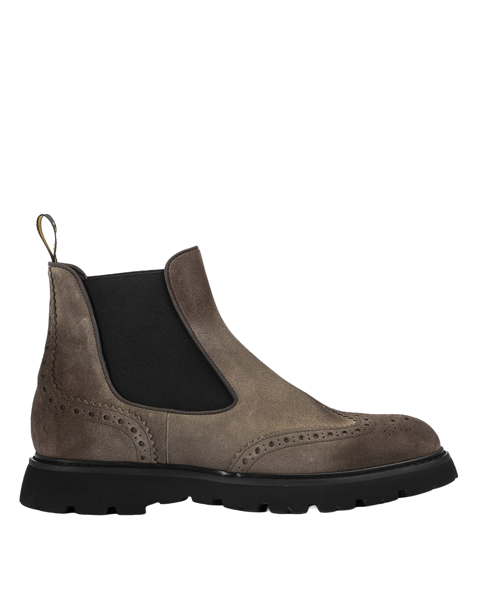 DOUCAL'S Polacchino Coda di Rondine in Suede Marrone Chiaro