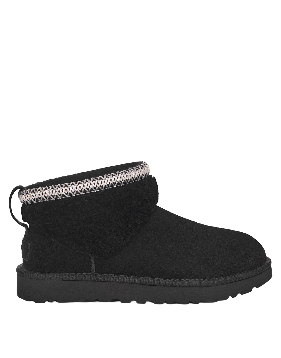 UGG Stivaletti Classic Ultra Mini Maxi Curly Black